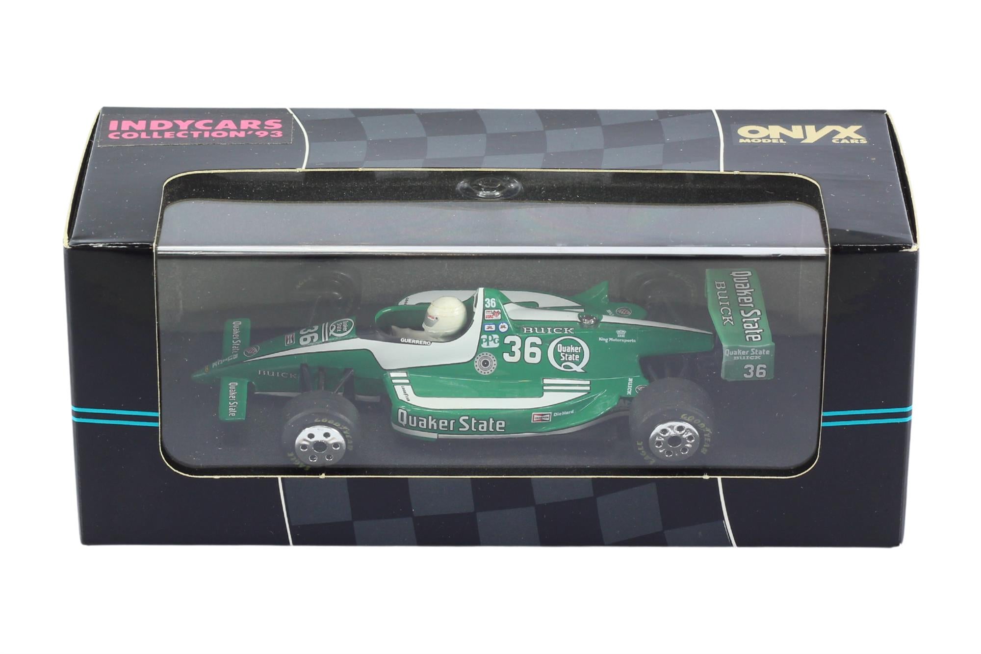 Onyx Models - 1:43 Scale Diecast Indycars Collection 1993 - 155 Quaker State Lola - Roberto Guerrero #36 - Toptoys2u