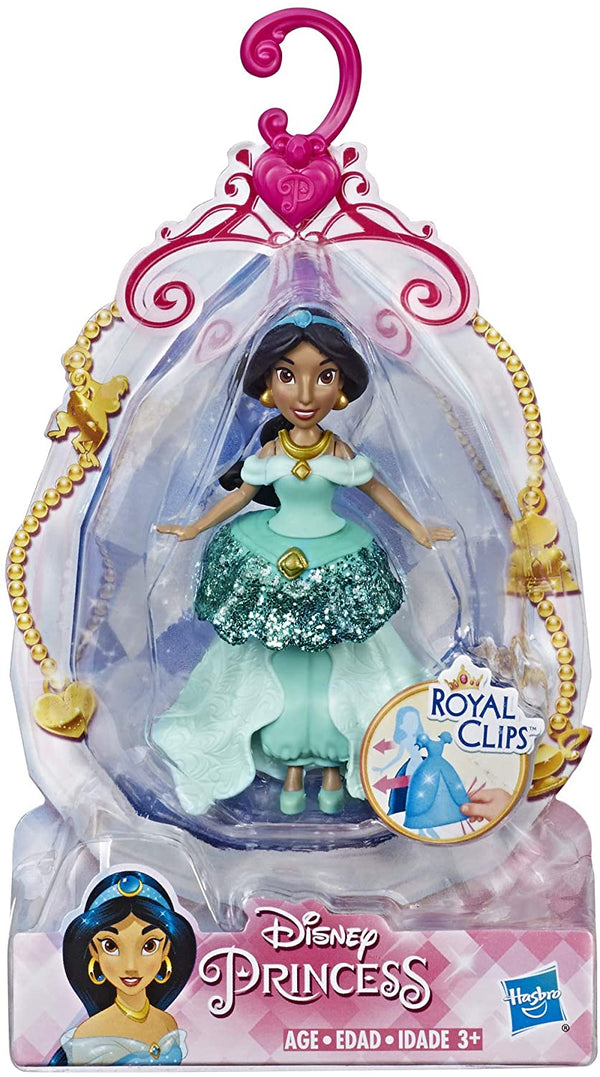 Disney Princess Jasmine Doll - with Royal Clips Fashion - One-Clip Skirt - Articulated Toy Doll for 3 Year Old and Up - Toptoys2u