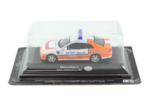 Altaya Models - 1:43 Scale Diecast Mercedes C Class Police Johannesburg 2002 - New and Still Sealed - Toptoys2u