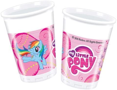 My Little Pony 200ml Plastic Cups Party Tableware Pack of 8 200ml - Toptoys2u