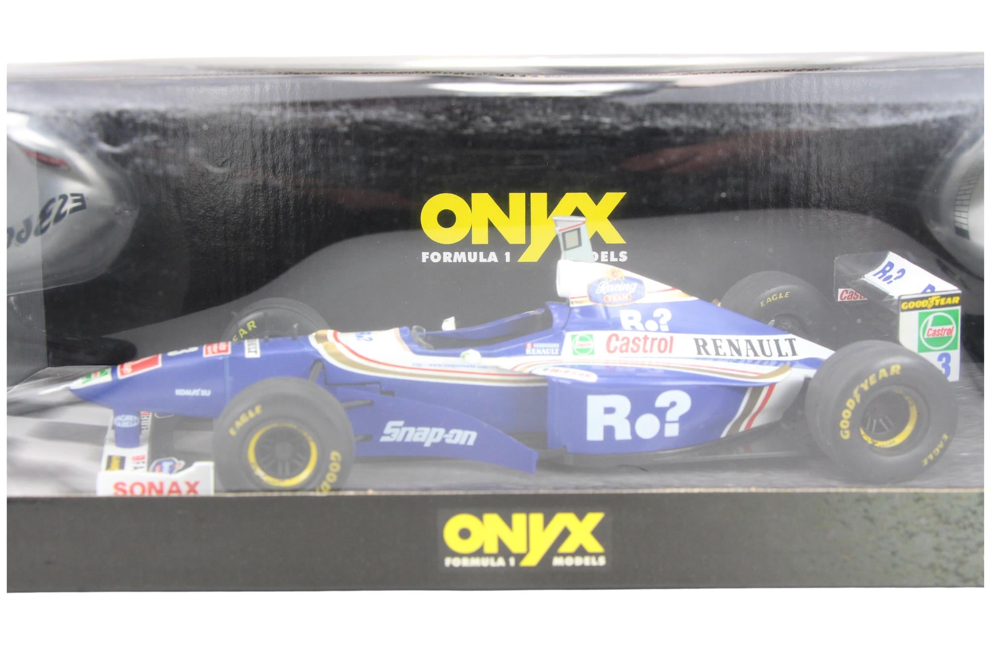 Onyx Models -  F1 Williams Renault FW19 "Canadian Driver" British G.P. 1997 - 1:18 Scale Diecast - Toptoys2u