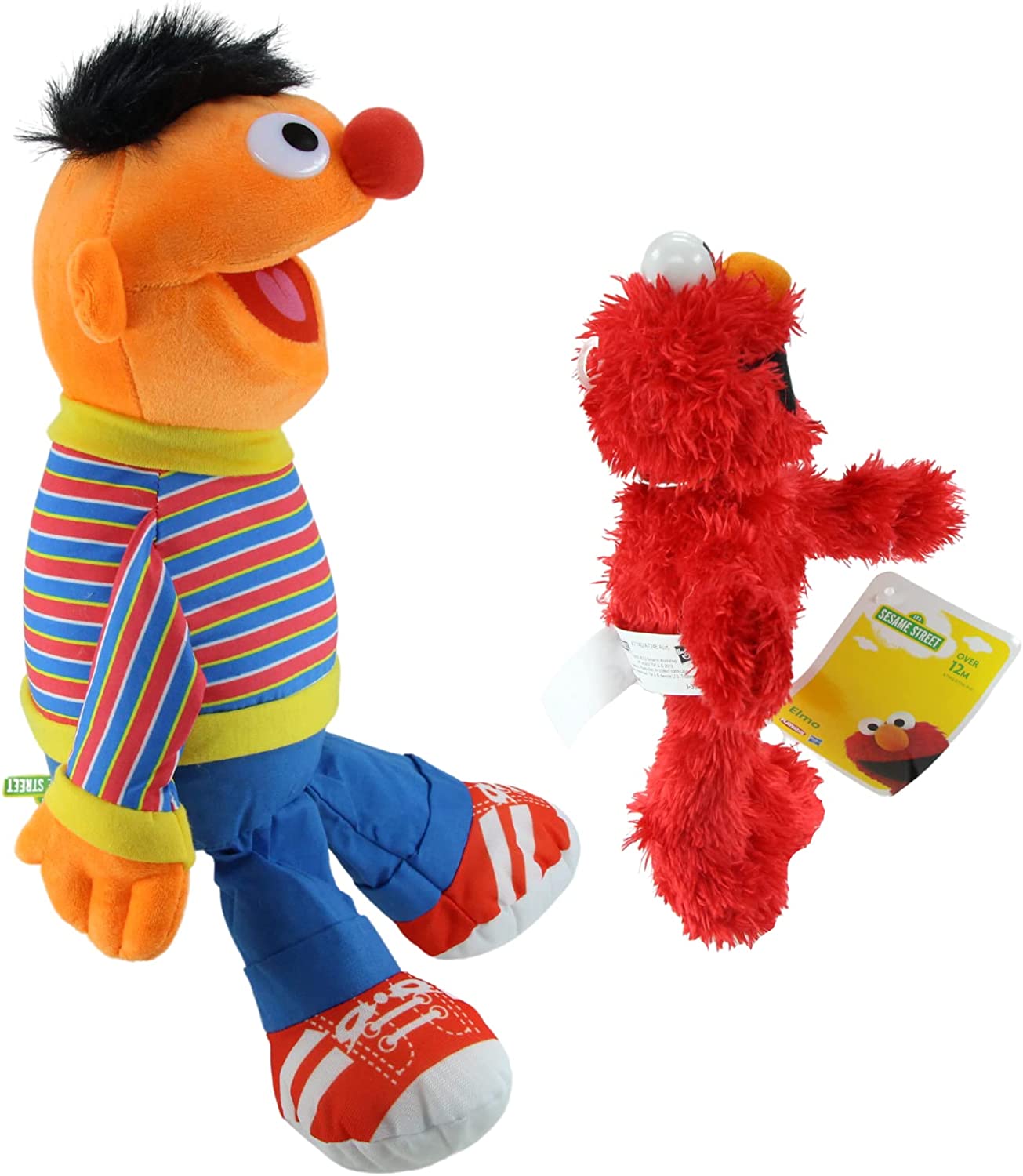 Sesame Street - Soft Plush Toys Set of 2 - Ernie & Elmo - Toptoys2u
