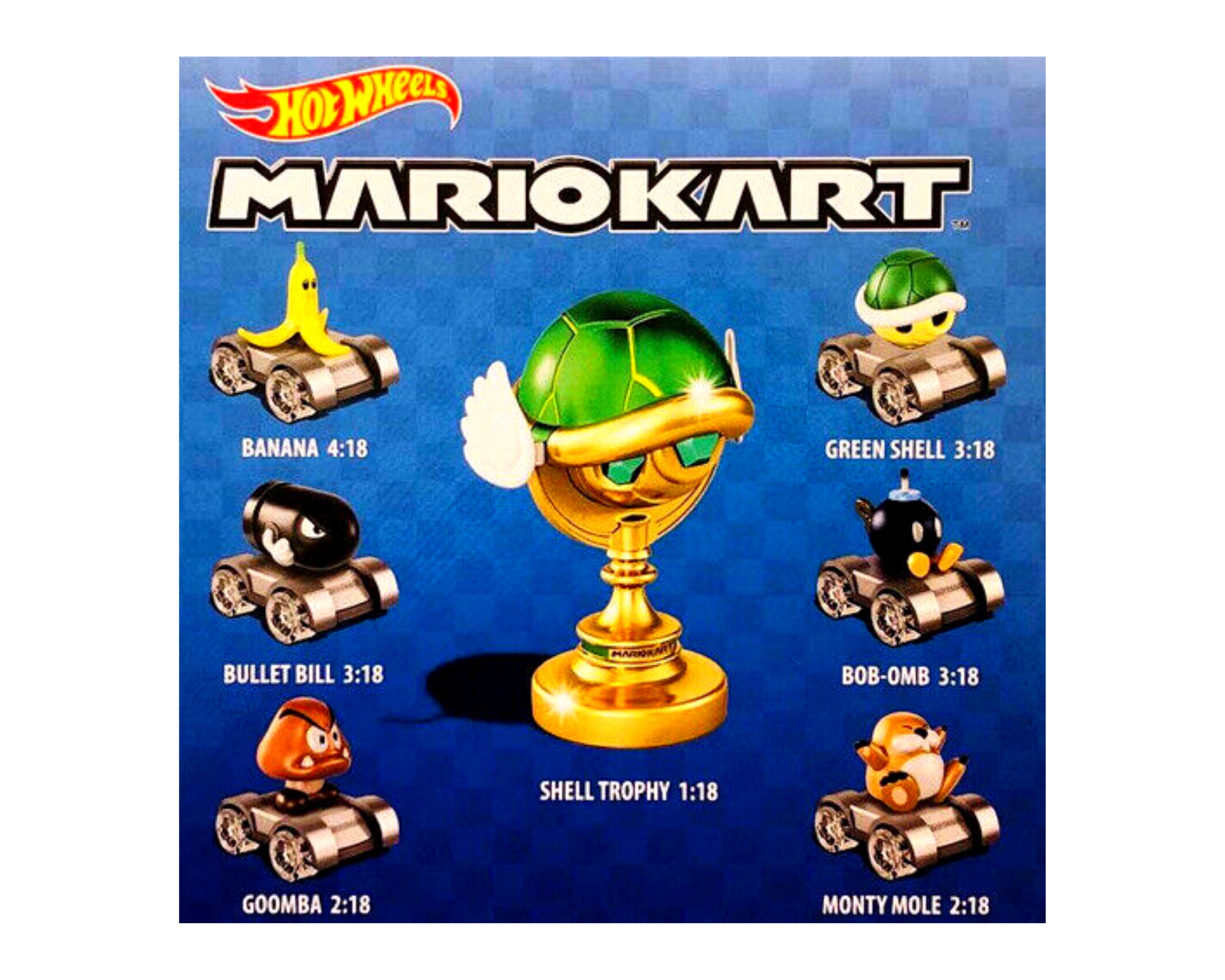 Hot Wheels Mario Kart IDENTIFIED Diecast Blind Box - Banana - Toptoys2u