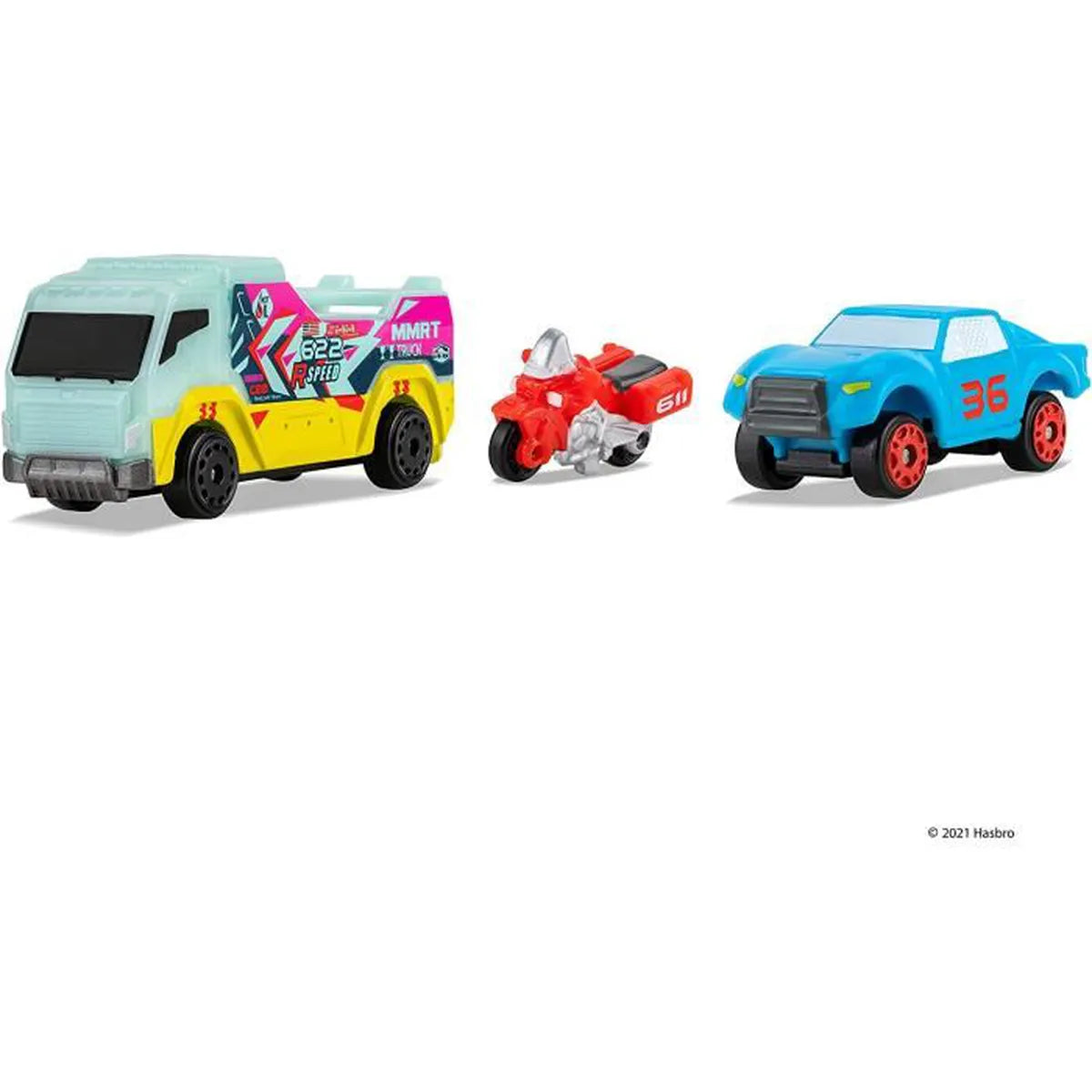 Micro Machines Series 4 Micro Desert Adventure - Truck, Bike and Racing Truck - Toptoys2u