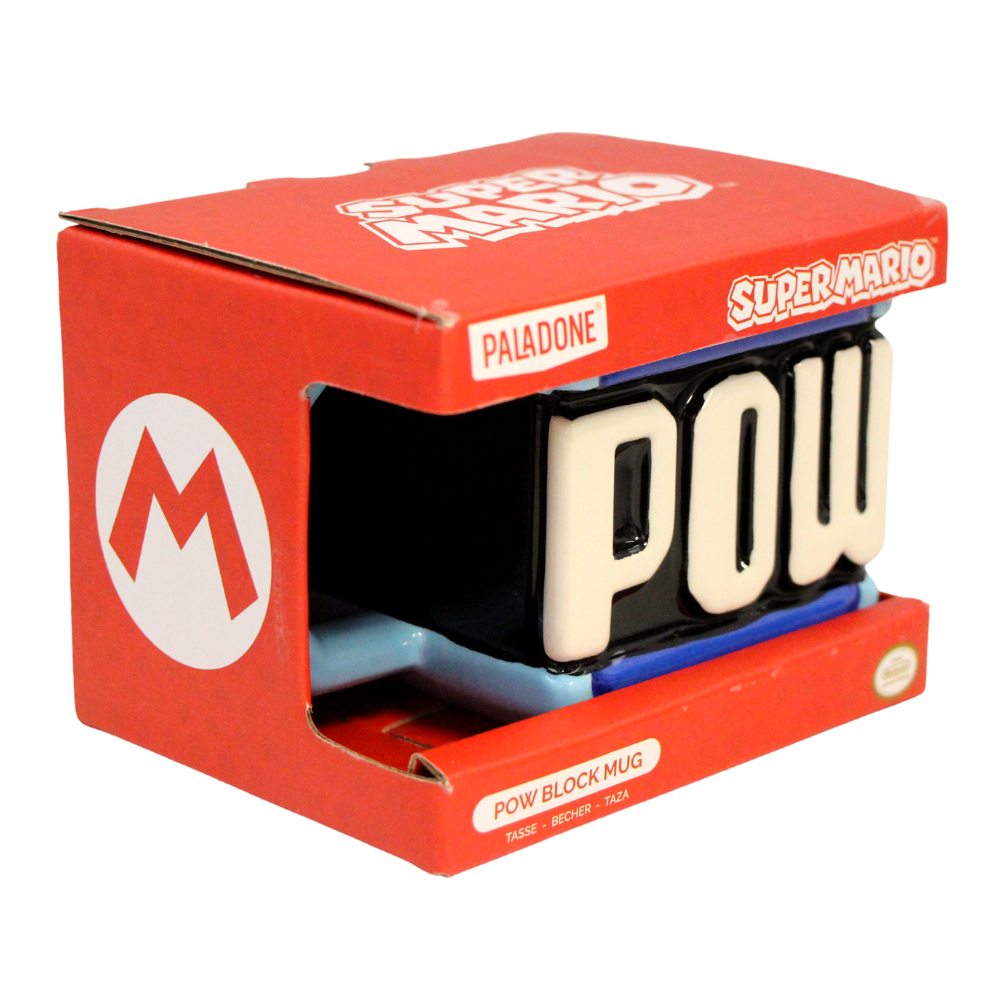 Nintendo Super Mario Pow Block Coffee Mug 450ml - Toptoys2u