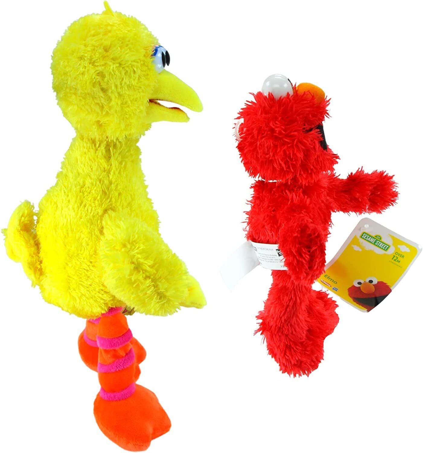 Sesame Street - Soft Plush Toy Set of 2 - Big Bird & Elmo - Toptoys2u