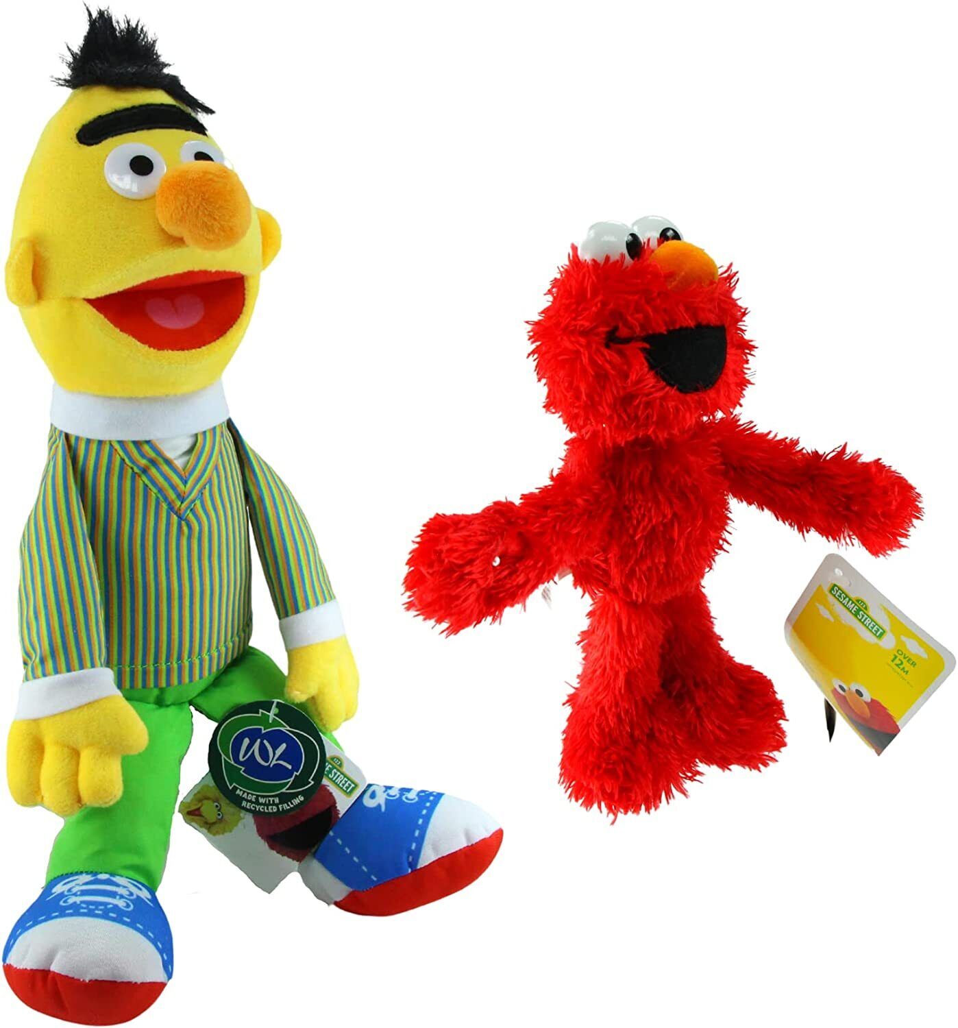 Sesame Street - Soft Plush Toy Set of 2 - Bert & Elmo - Toptoys2u