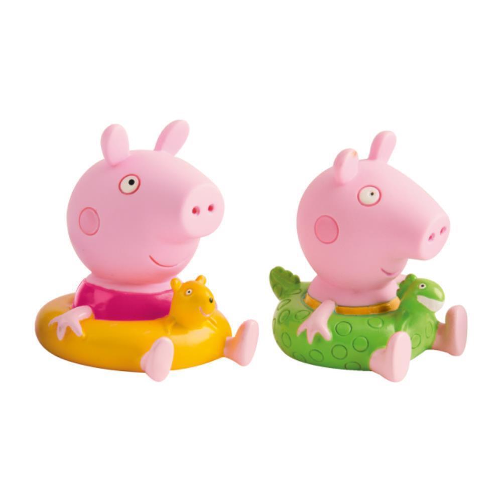 Peppa Pig Bath Squirter 7cm Figures - Peppa and George - Toptoys2u