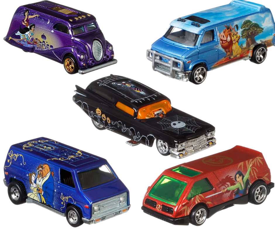 Hot Wheels Walt Disney Classic Set of 5 Model Cars Pop Culture 2020 - Toptoys2u